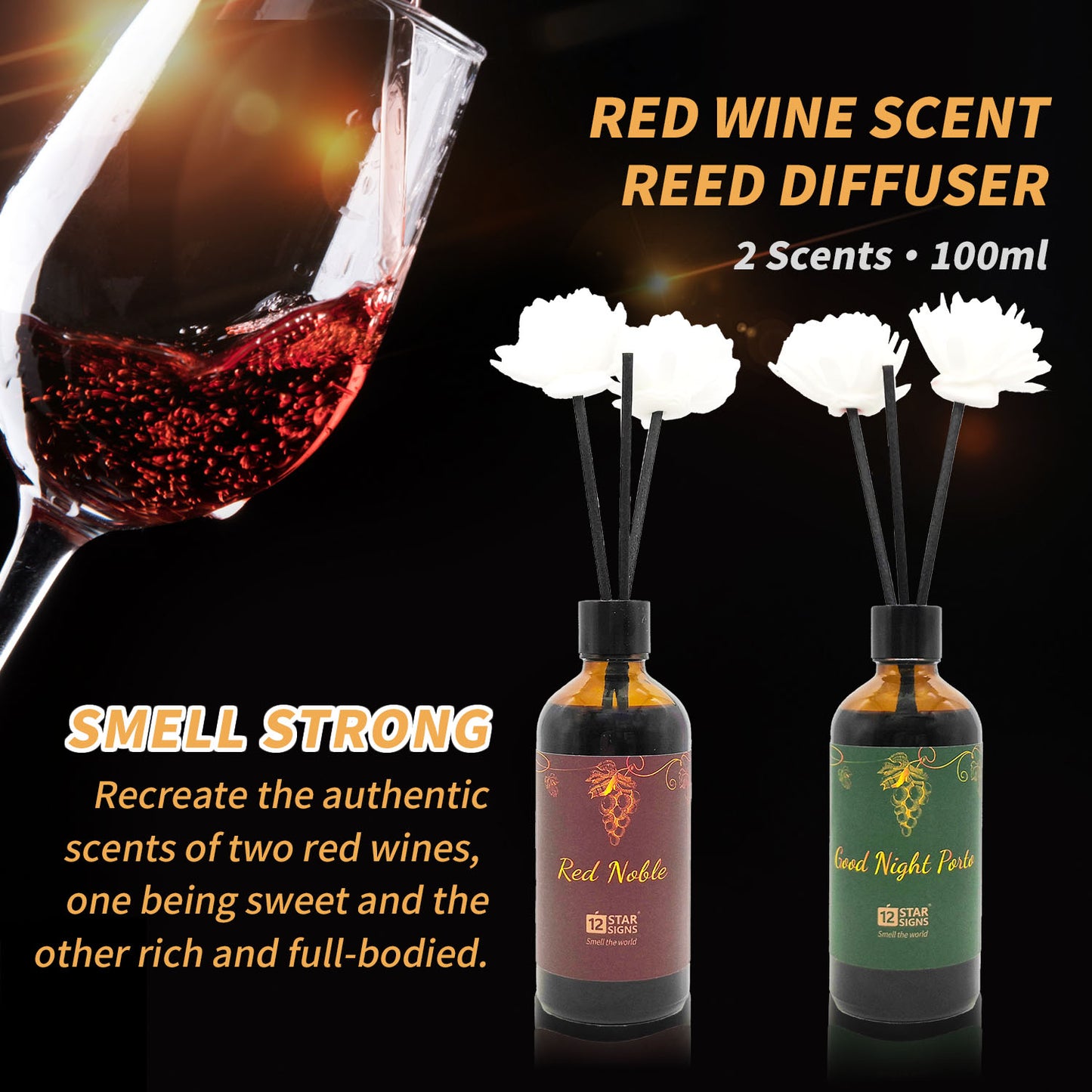 Chateau series wine scent reed diffuser