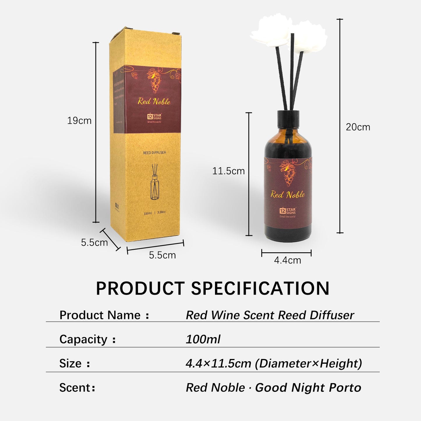 Chateau series wine scent reed diffuser