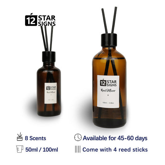 12StarSigns Reed Diffuser Perfume Scent