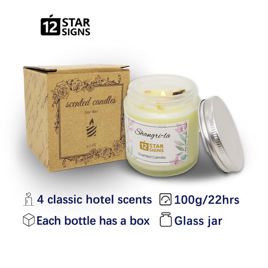 12StarSigns 22hrs Scented Candle Hotel Scents