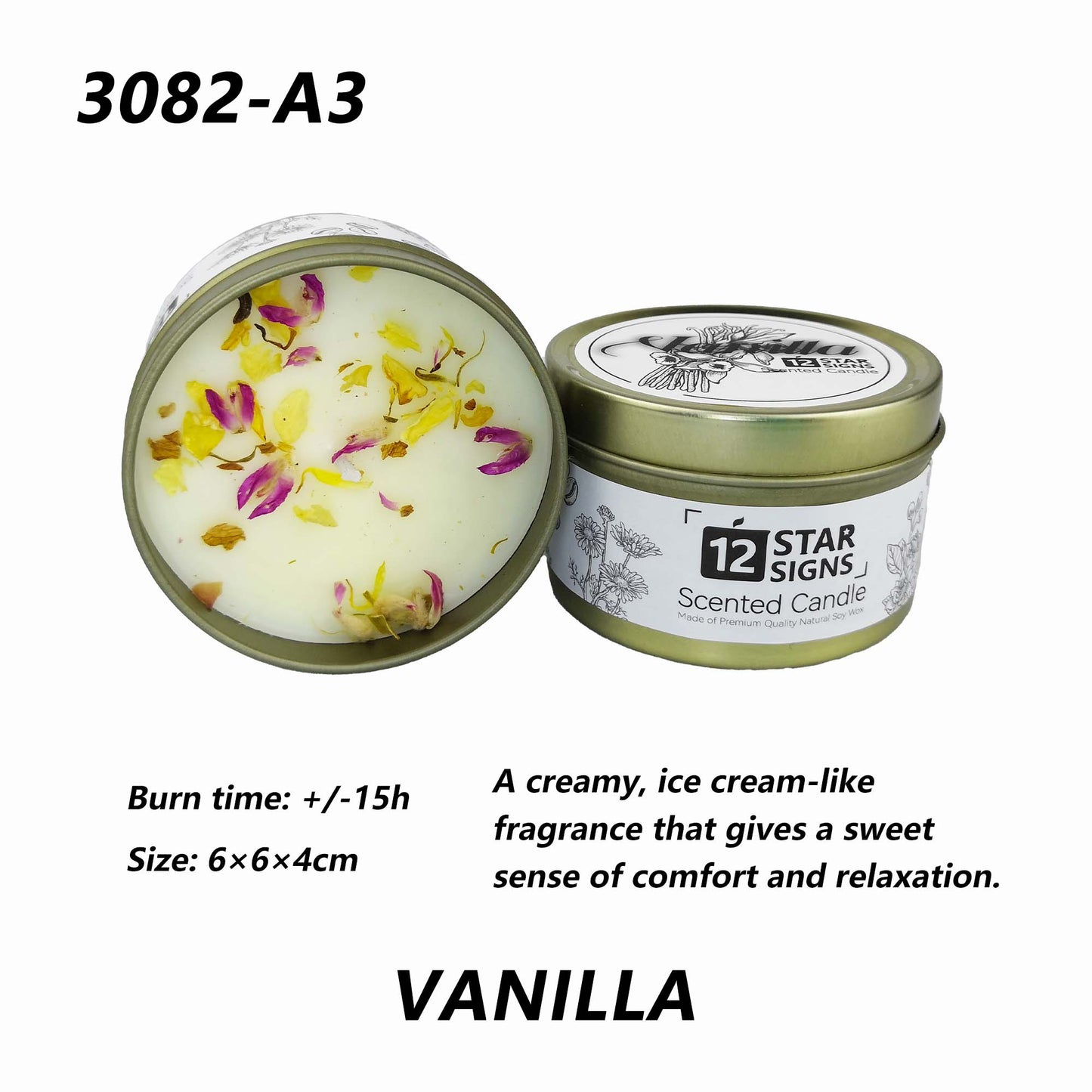 12StarSigns 20hrs Soy Scented Candle
