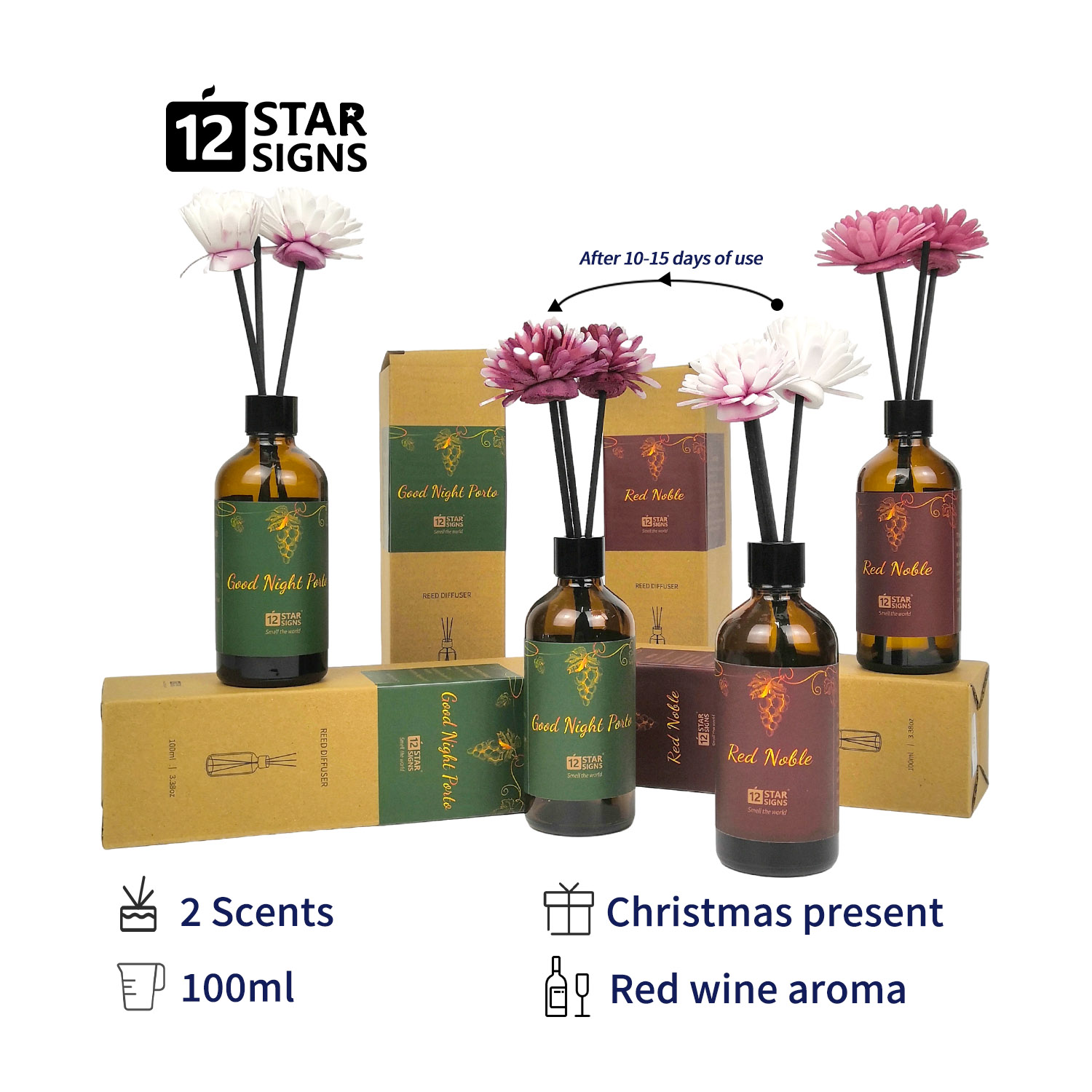 Chateau series wine scent reed diffuser