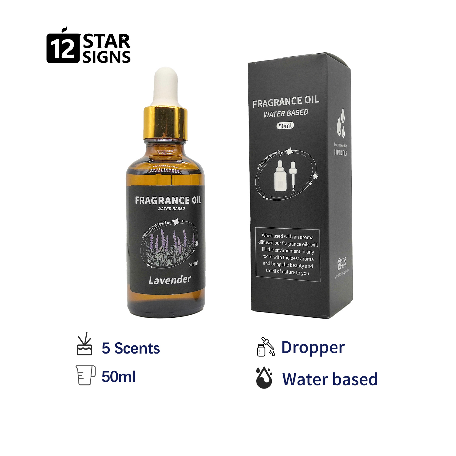 12StarSigns 50ml Essential Oil For Humidifier