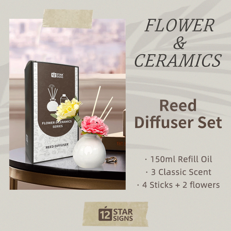Flower & Ceramics Series Reed Diffuser